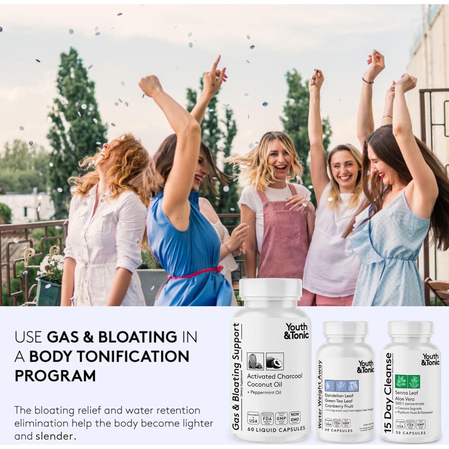 Píldoras de Carbón Activado Youth & Tonic - 60 Cápsulas