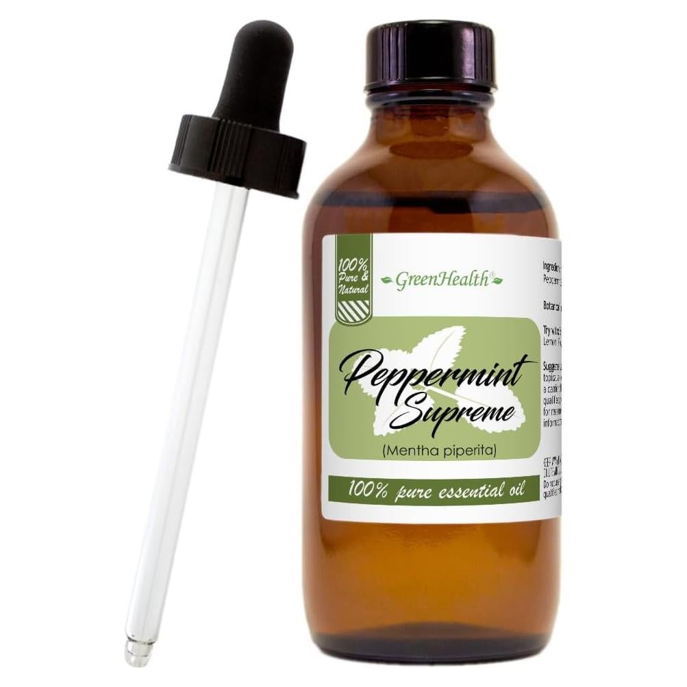 Aceite Esencial de Menta 100% Puro GreenHealth 118 ml Vidrio