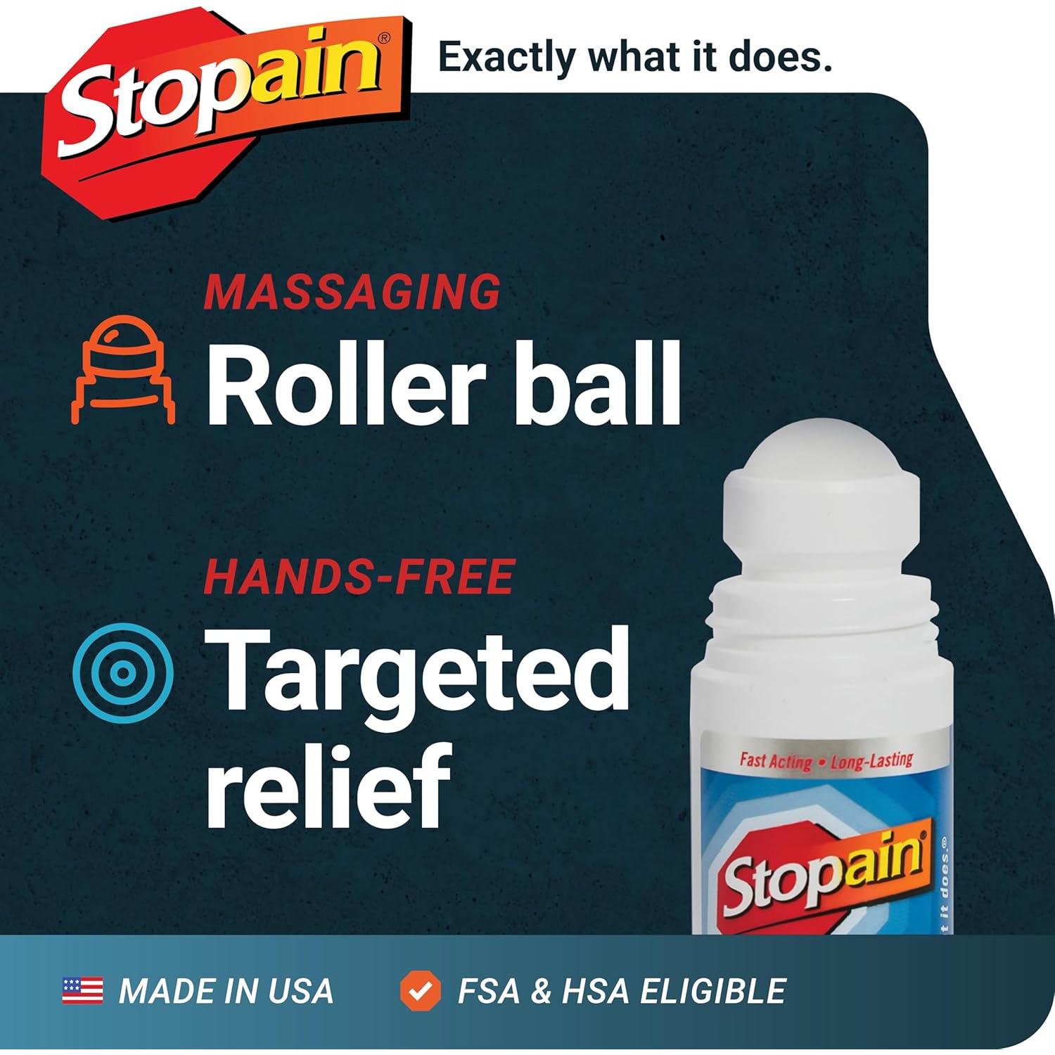 Stopain Gel Roll-On 85 ml Alivio Dolor Articulaciones Musculares