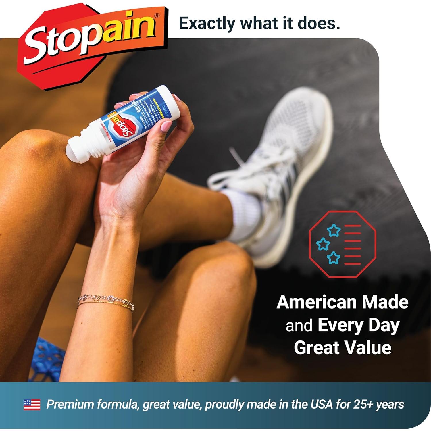 Stopain Gel Roll-On 85 ml Alivio Dolor Articulaciones Musculares