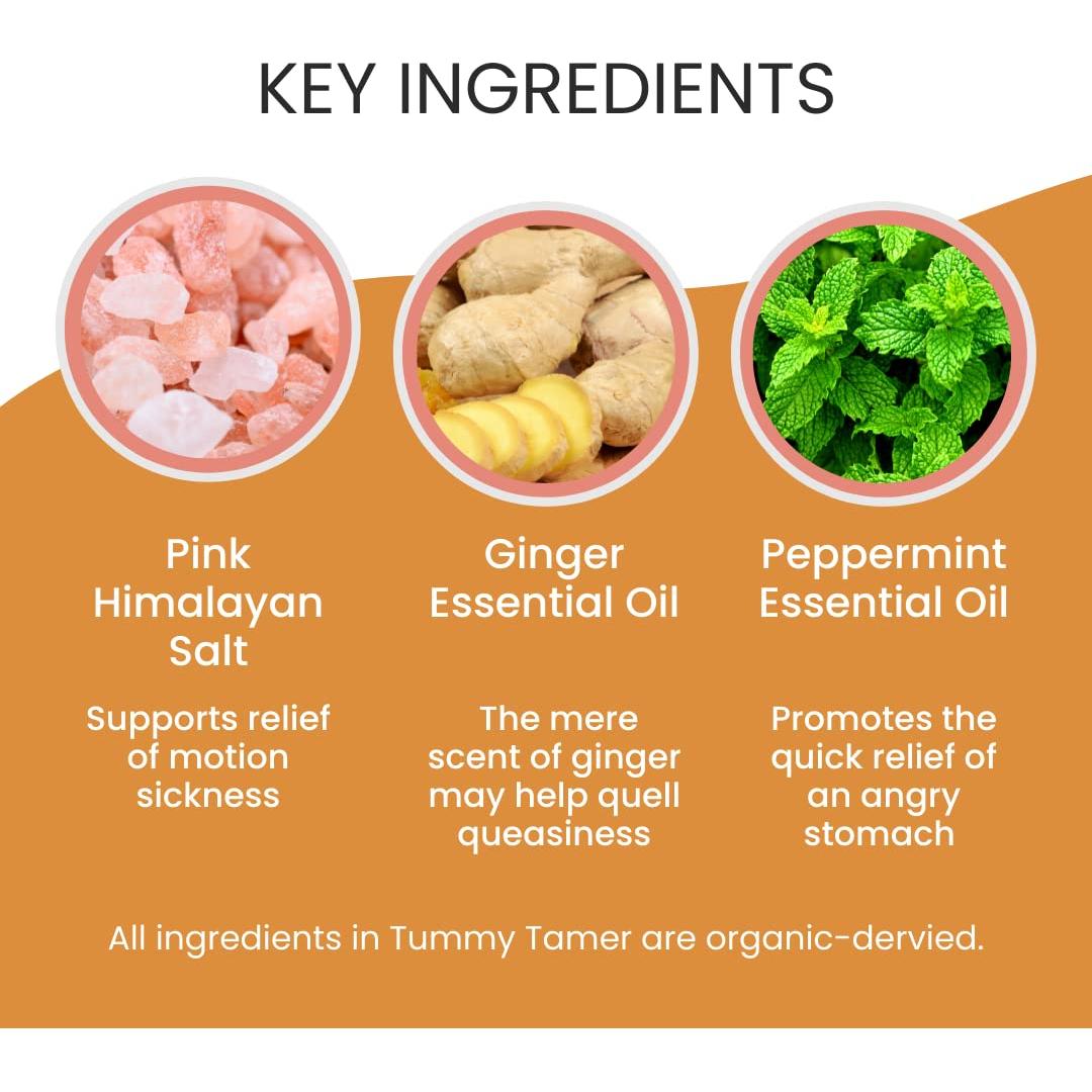 Inhalador de Nauseas Tummy Tamer Stripped 2PK - Aromaterapia Natural