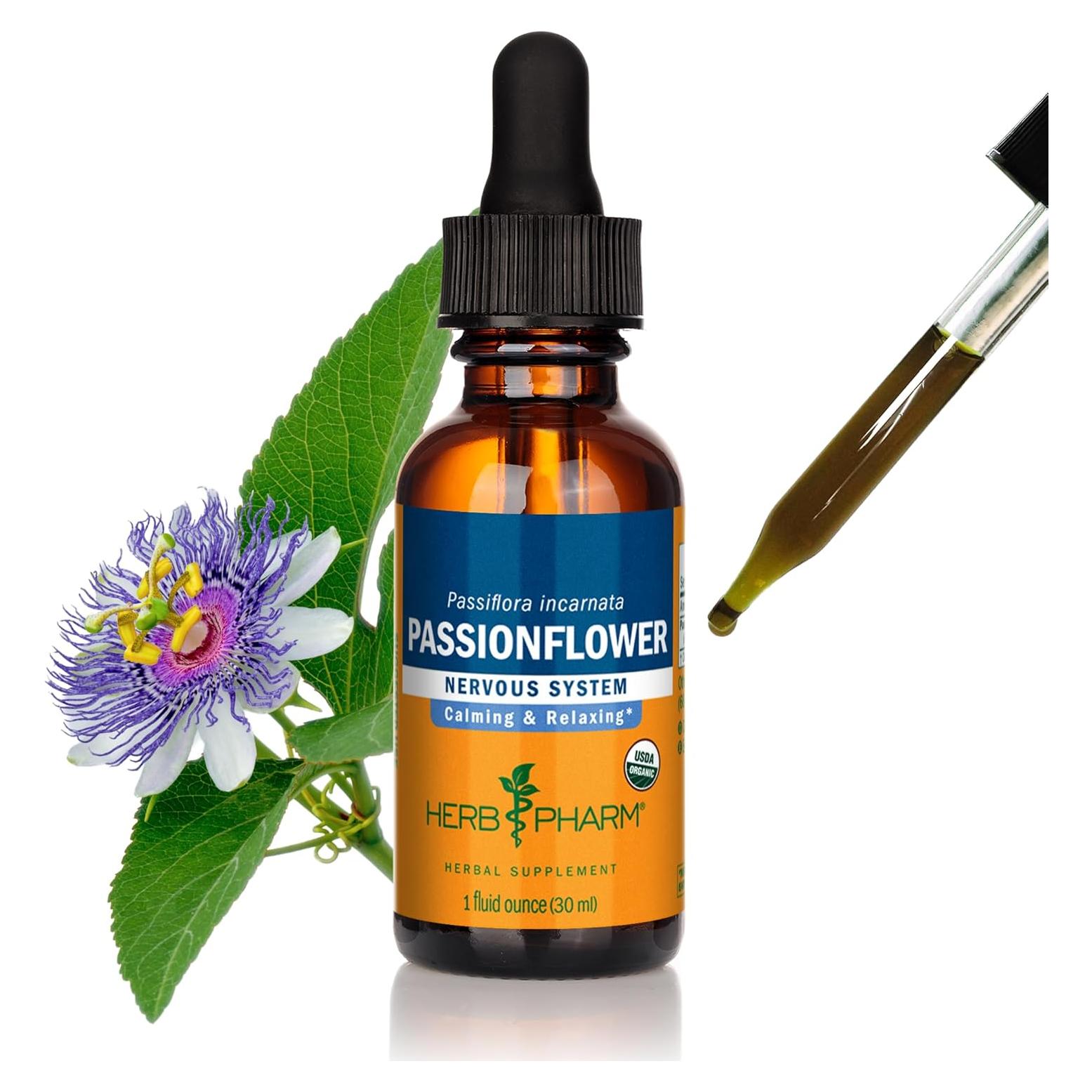 Extracto de Pasiflora Orgánico Herb Pharm 30 ml para Ansiedad