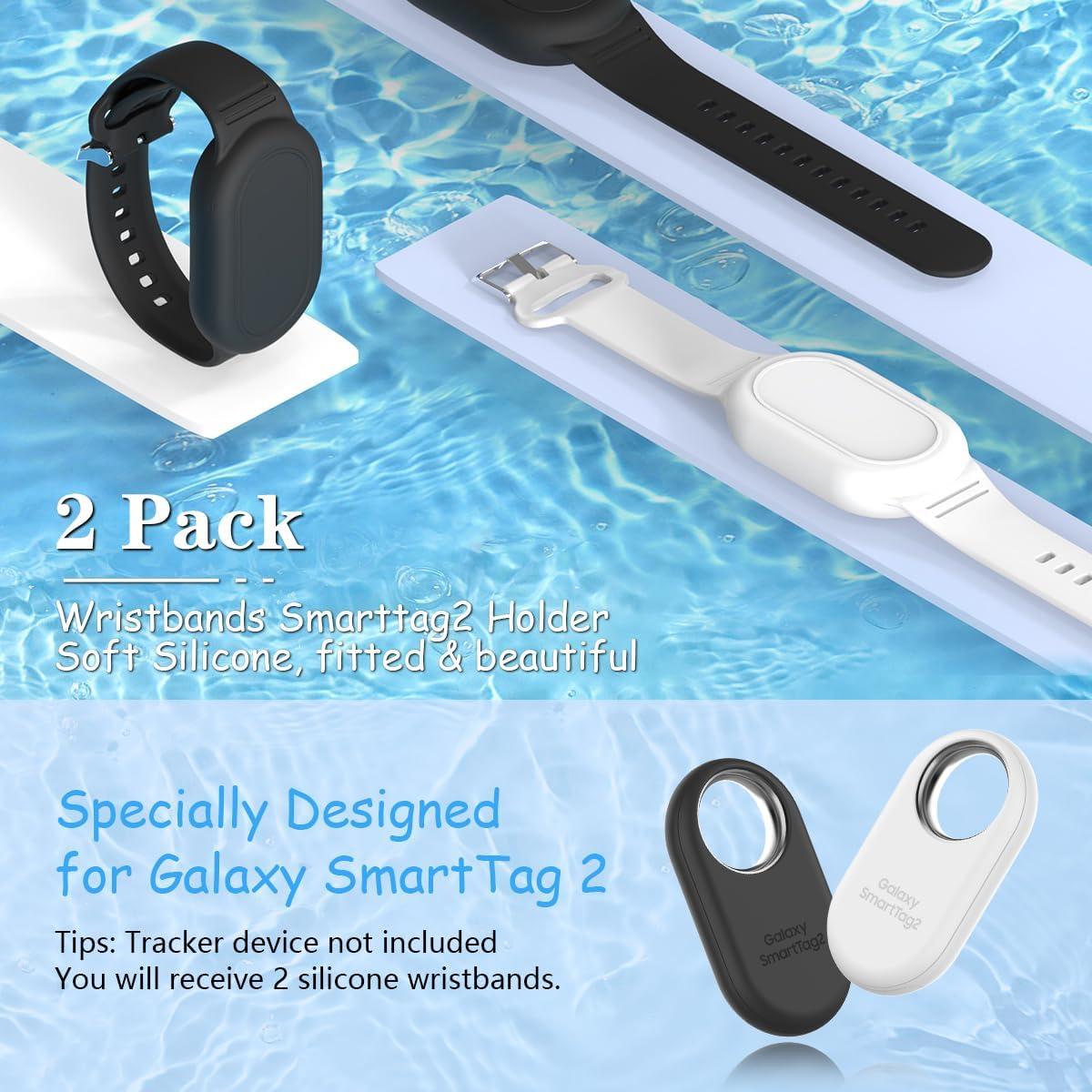 Soporte de Pulsera BIQIRE para Galaxy SmartTag 2 - 2 Pack