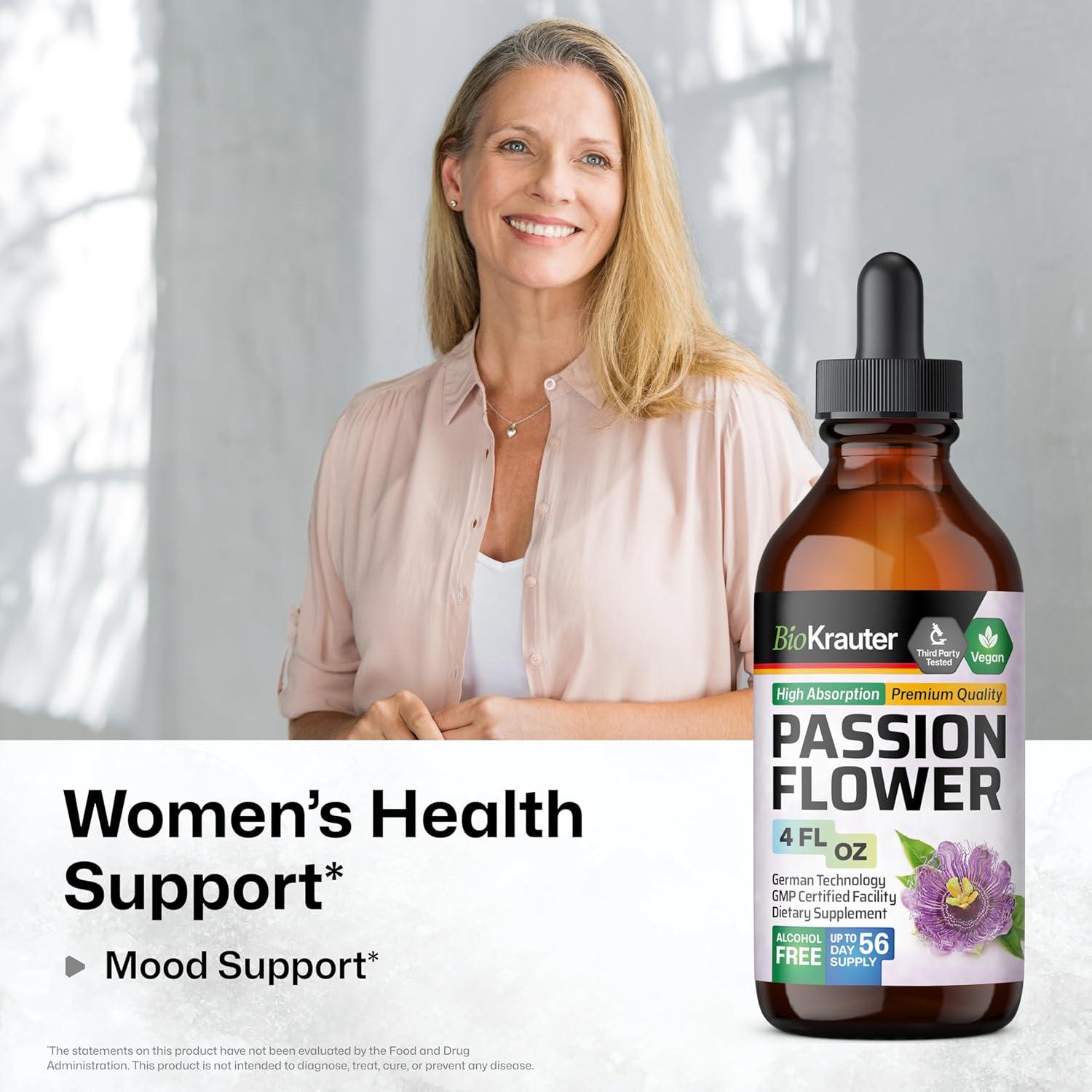 Tinte de Flor de Pasión BIO KRAUTER 120 ml Vegano Sin Alcohol