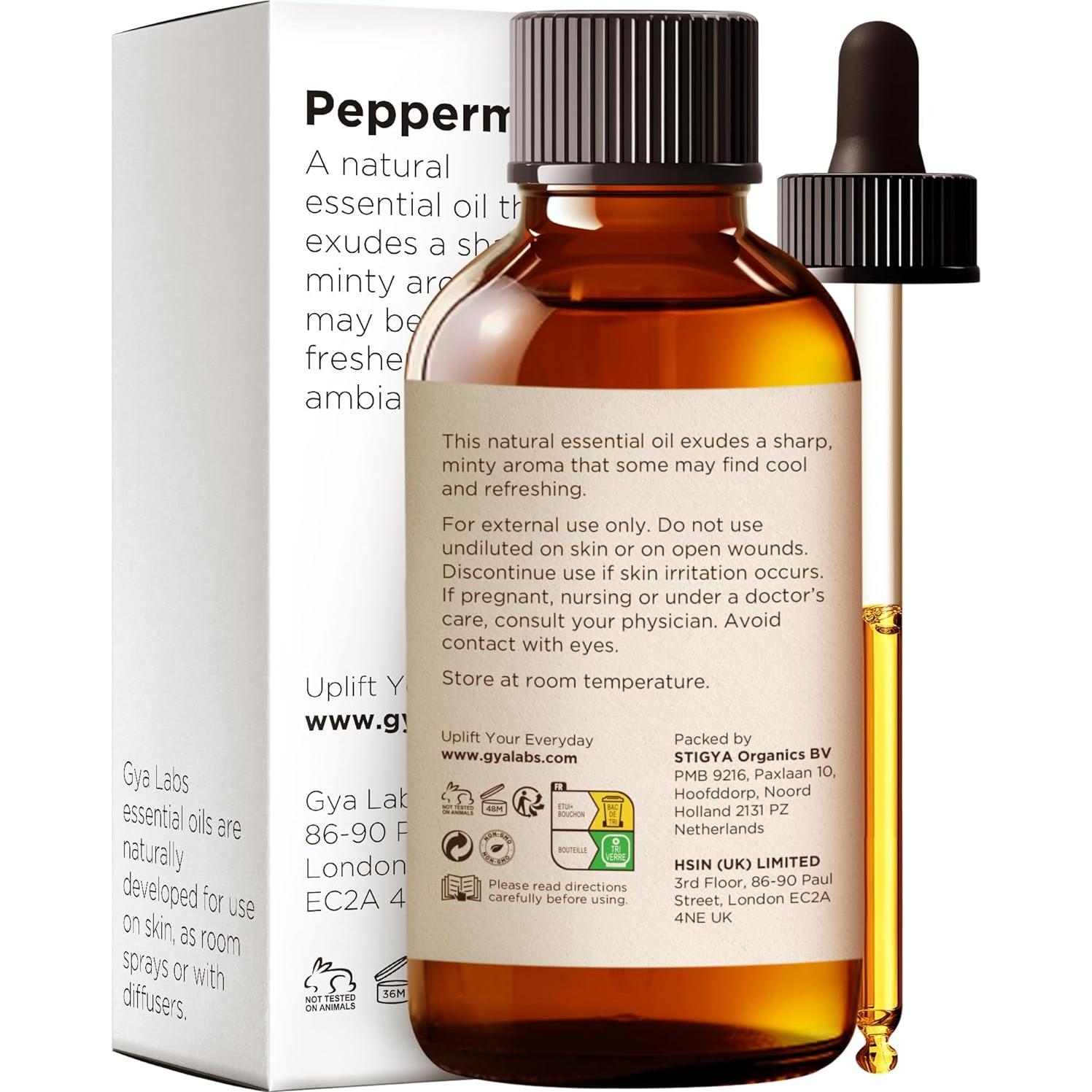 Aceite Esencial de Menta Gya Labs 118 ml - 100% Natural