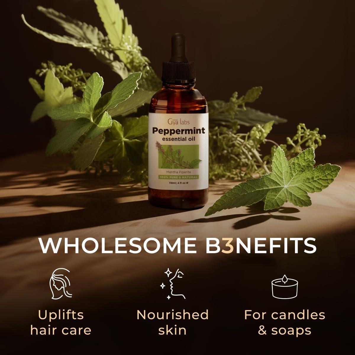Aceite Esencial de Menta Gya Labs 118 ml - 100% Natural