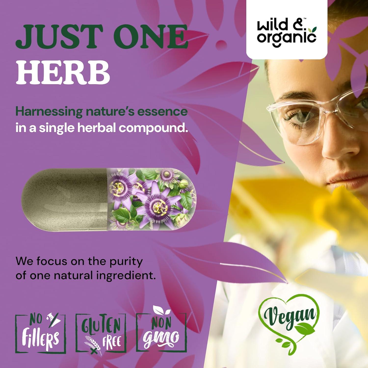 Cápsulas de Flor de Pasión Silvestre y Orgánica 90 Unidades