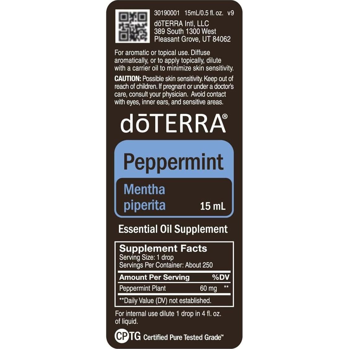Aceite Esencial de Menta doTERRA 15 ml - Paquete de 2