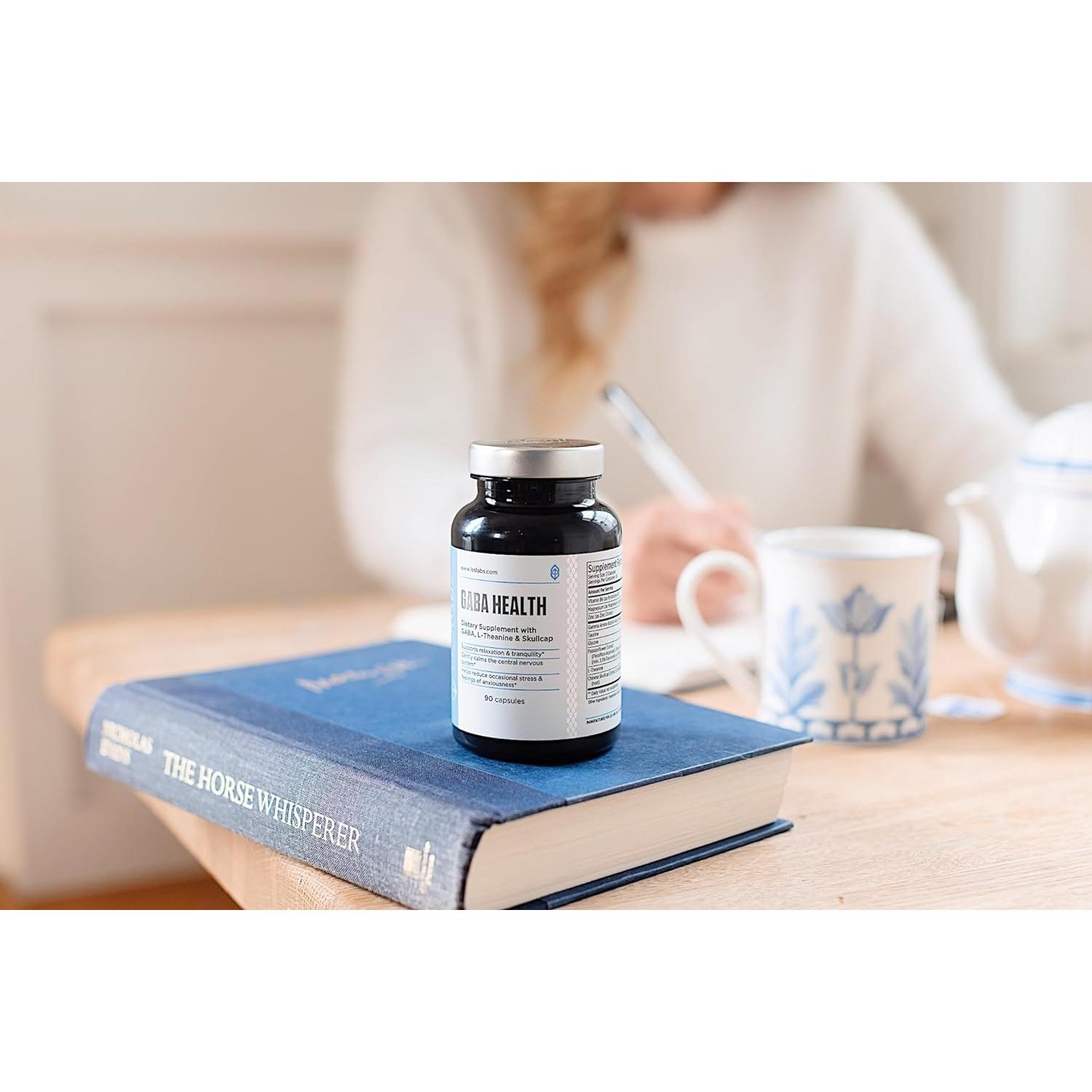 Suplemento GABA Salud LES Labs - Relajación y Sueño Profundo - 90 Cápsulas