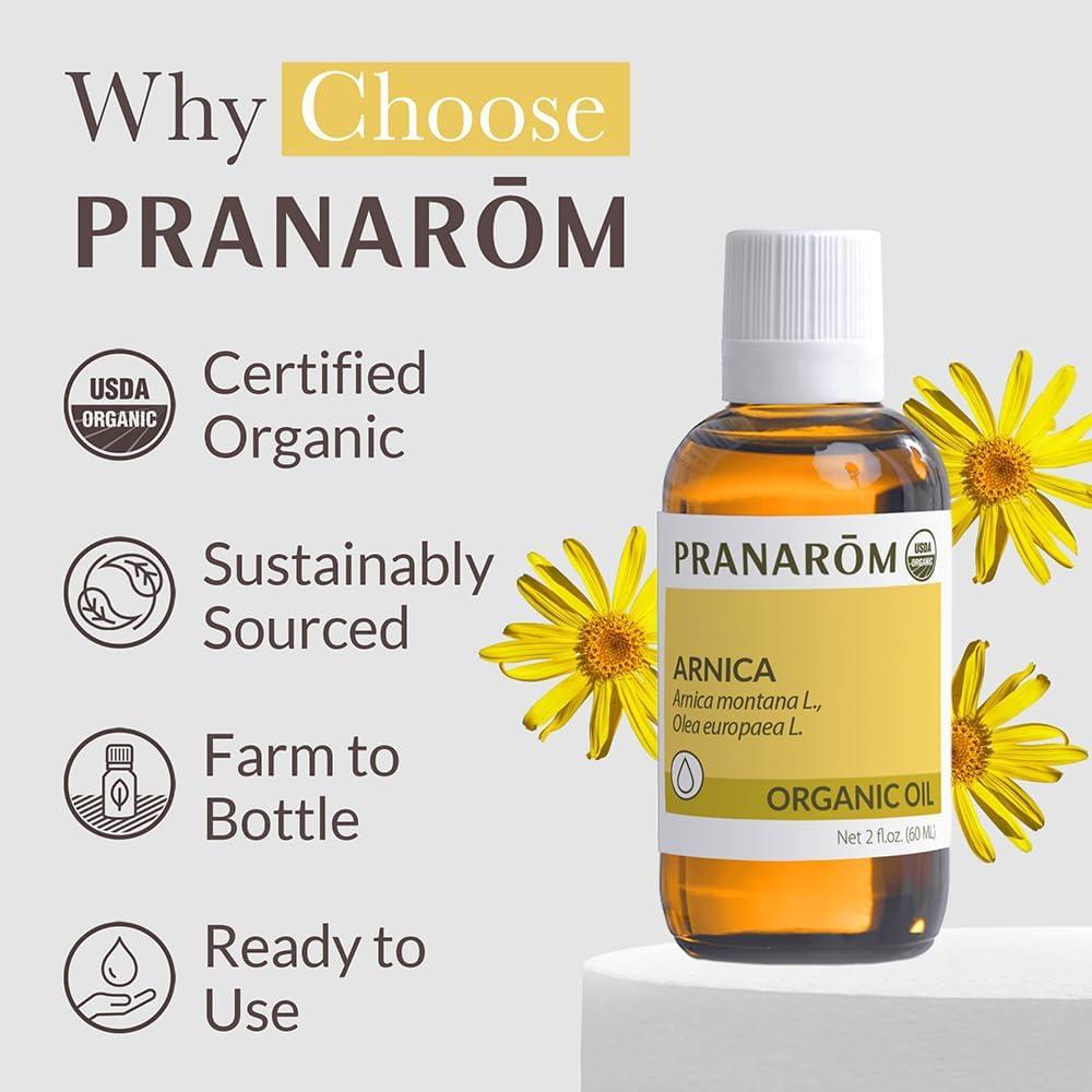 Aceite Vegetal Virgen de Arnica Pranarom 59 ml - Masaje Relajante