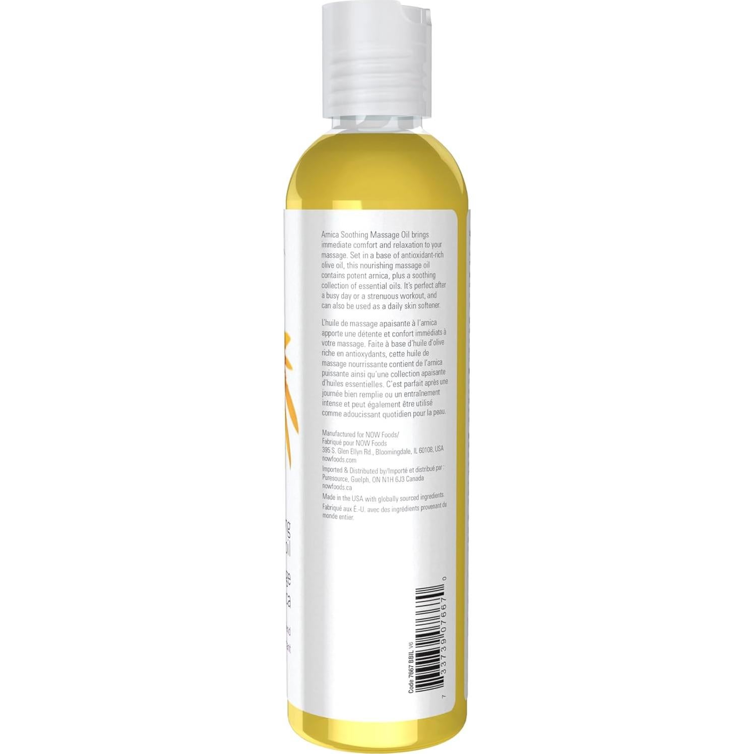 Aceite de Masaje Calmante Arnica NOW Solutions 226.8g