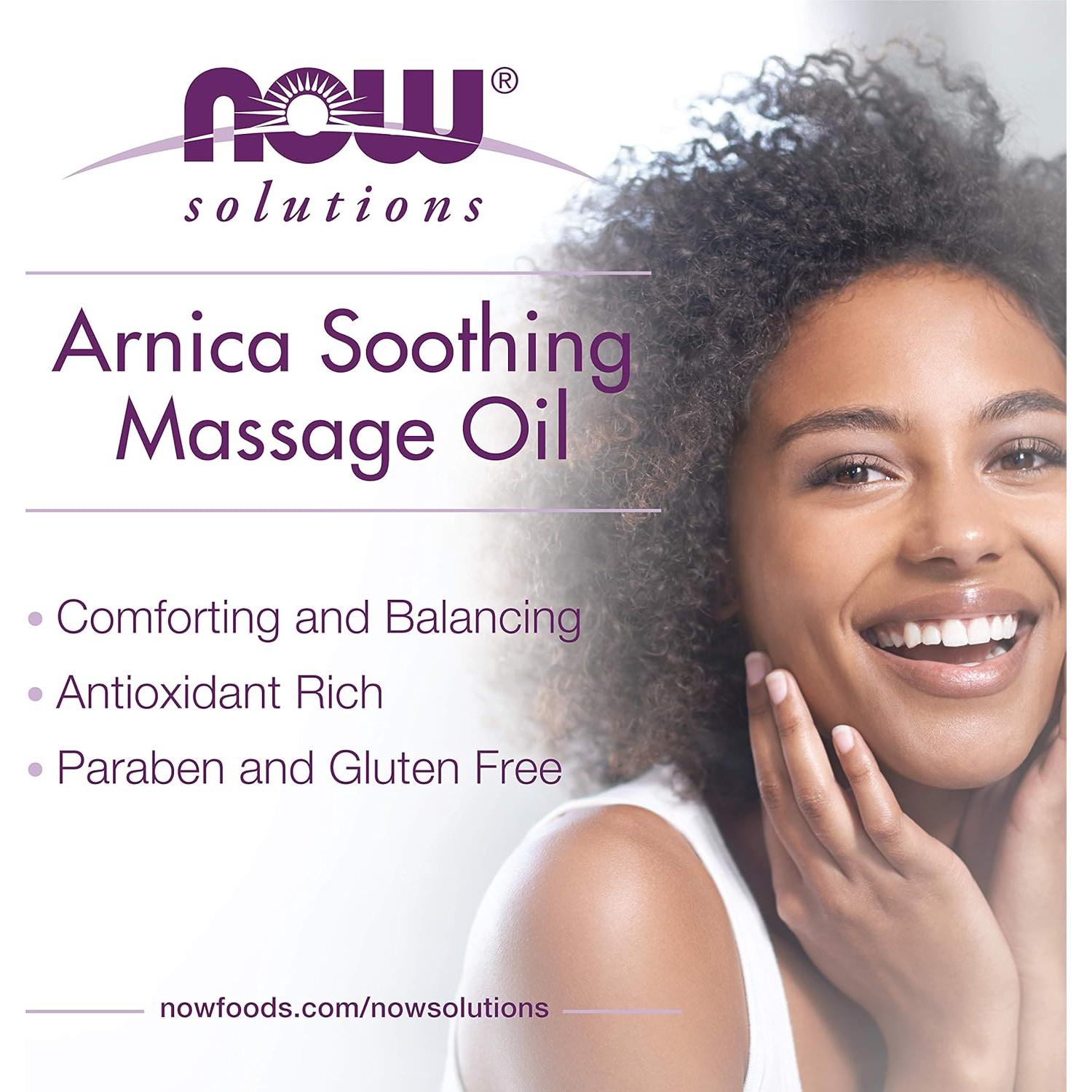 Aceite de Masaje Calmante Arnica NOW Solutions 226.8g