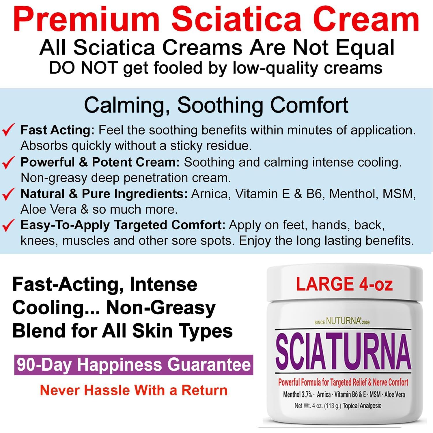 Crema para Nervio Ciático Nuturna 113.4 g - Alivio Rápido