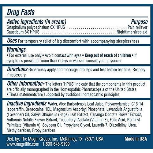 Crema Relajante para Piernas MagniLife 113.4g - Alivio Natural