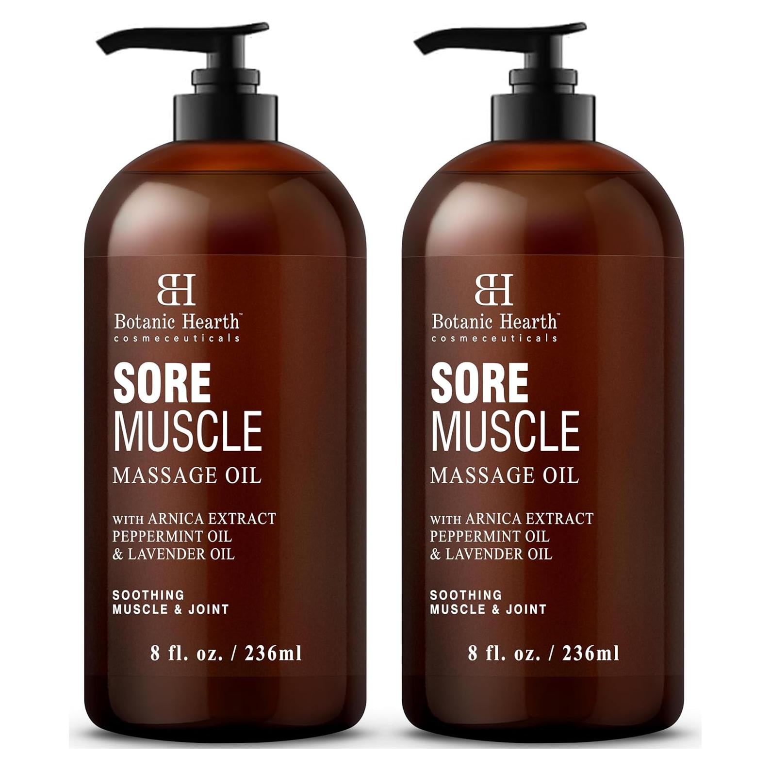 Aceite de Masaje Botanic Hearth 236.6 ml - Alivio Muscular y Articular