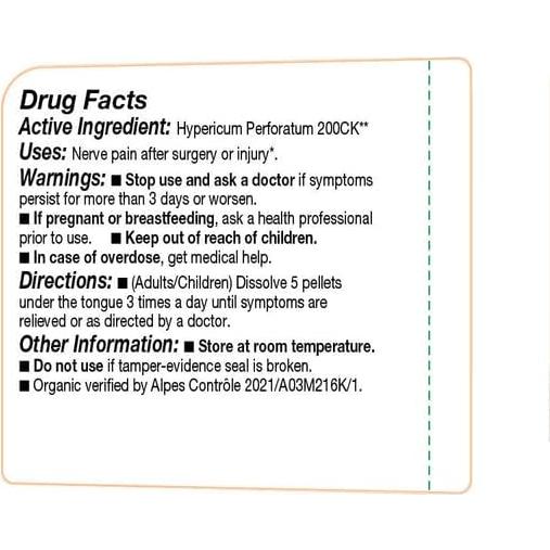 Medicinas Homeopáticas Ollois Hipérico Perforado 200ck Orgánico 80 Pellets