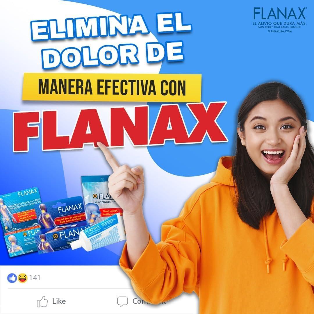 Crema Flanax para Alivio Rápido del Dolor Muscular 28.35 g