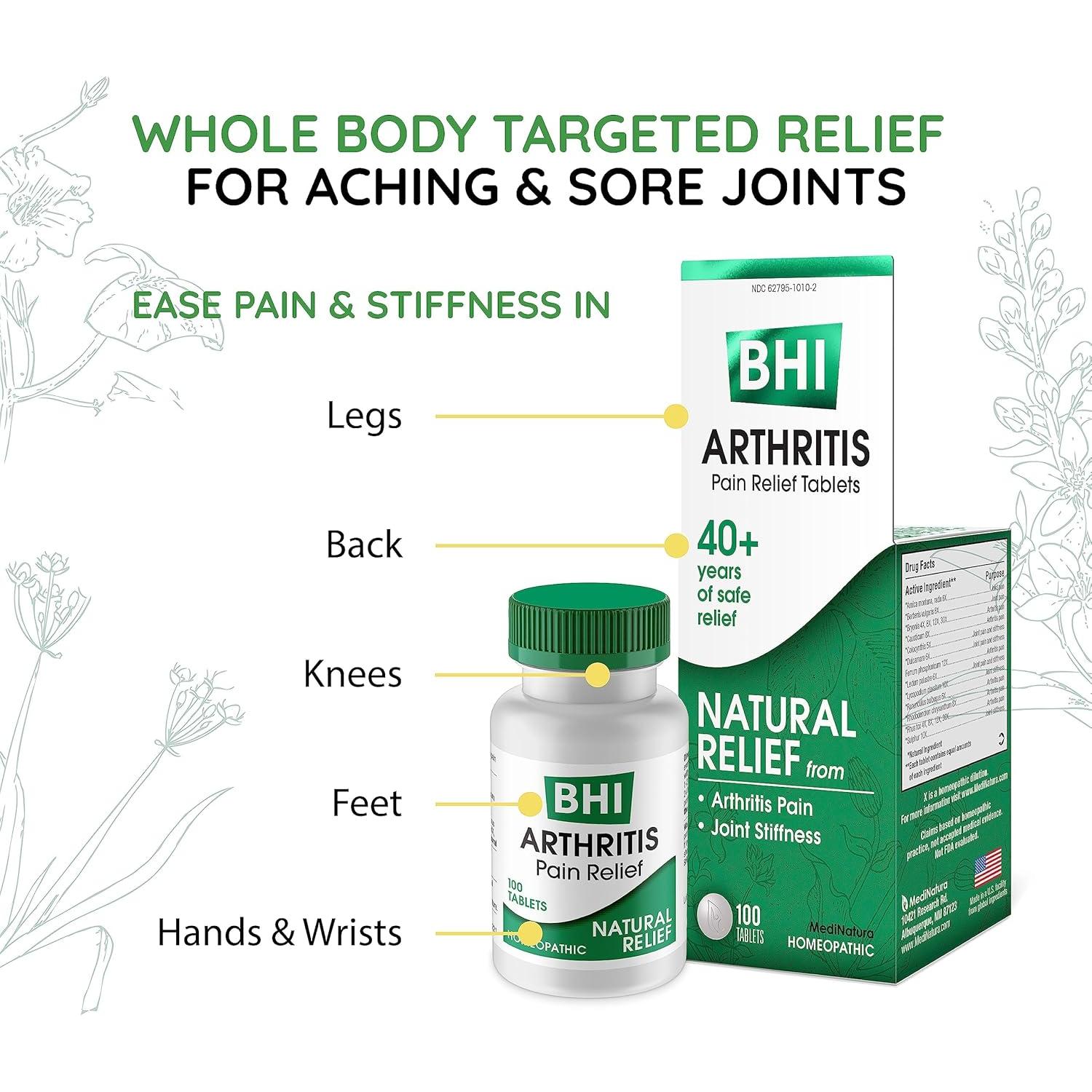 Tabletas Alivio Dolor Artritis MediNatura 100 Tabletas 63.5g