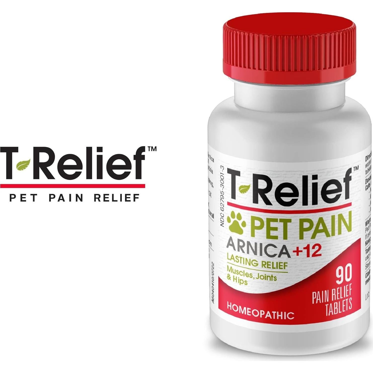 T-Relief Alivio Natural para Mascotas Arnica 90 Tabletas