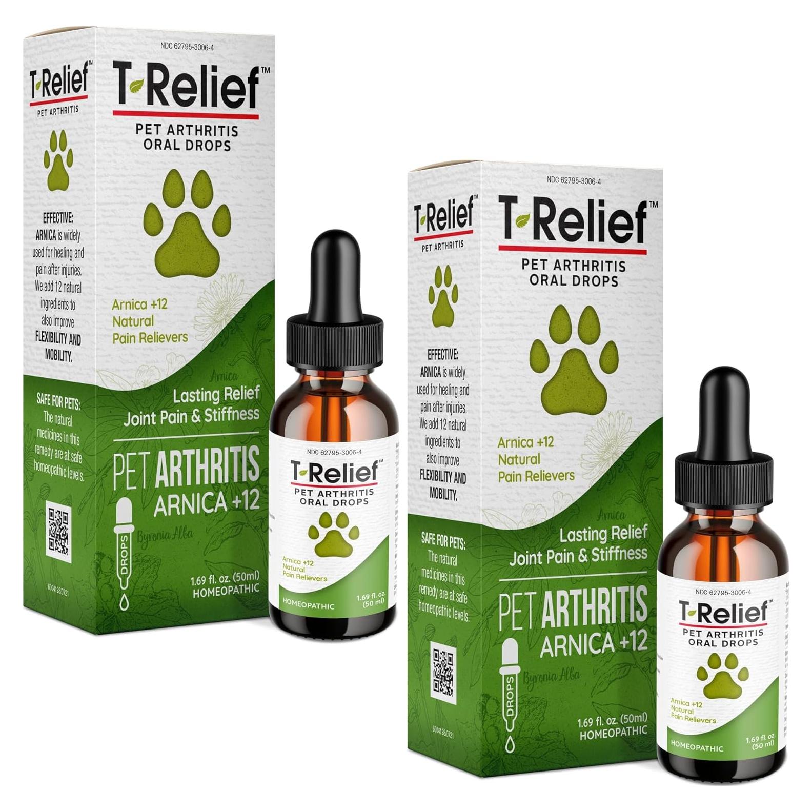 Gotas Homeopáticas MediNatura T-Relief para Mascotas 47.7 ml
