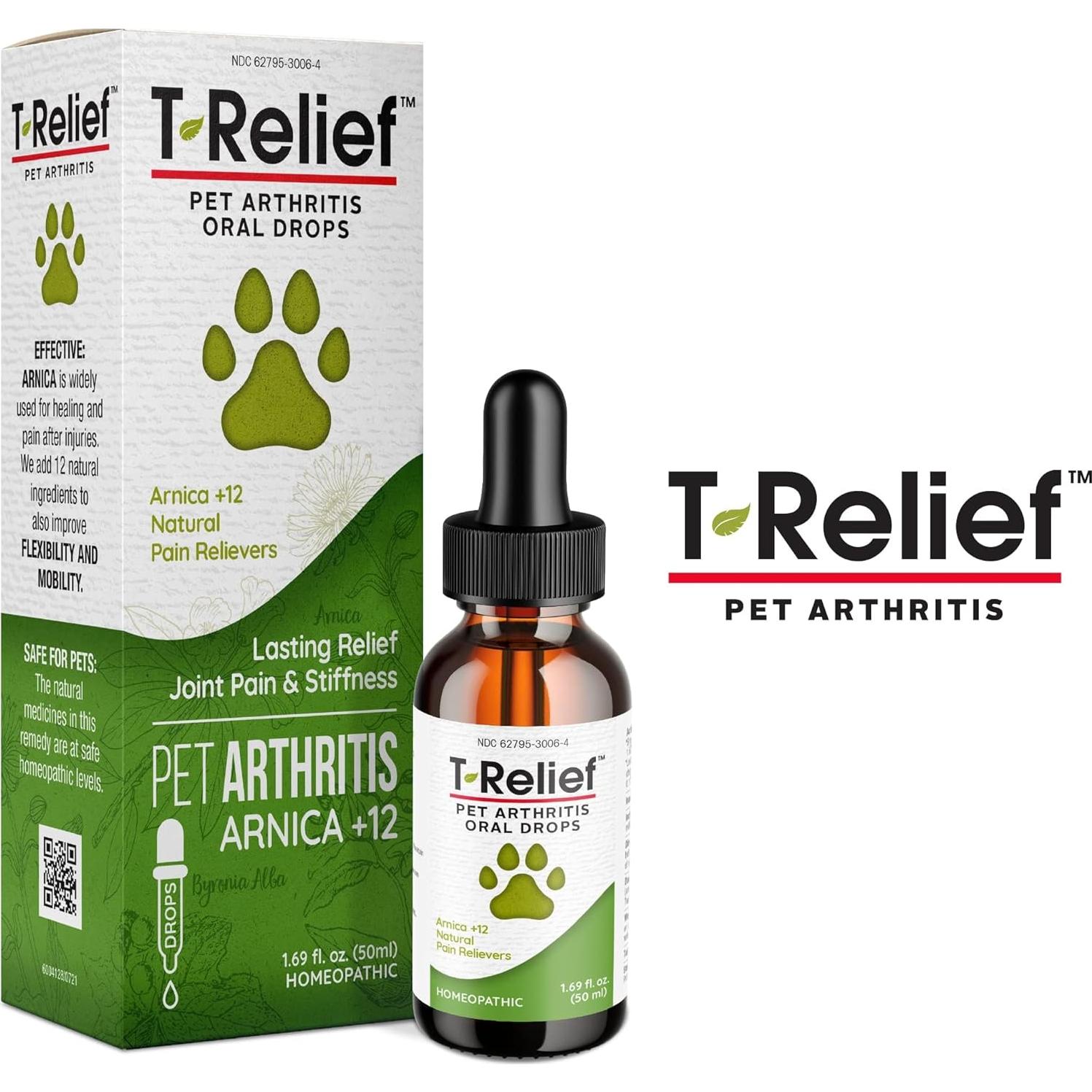 Gotas Homeopáticas MediNatura T-Relief para Mascotas 47.7 ml
