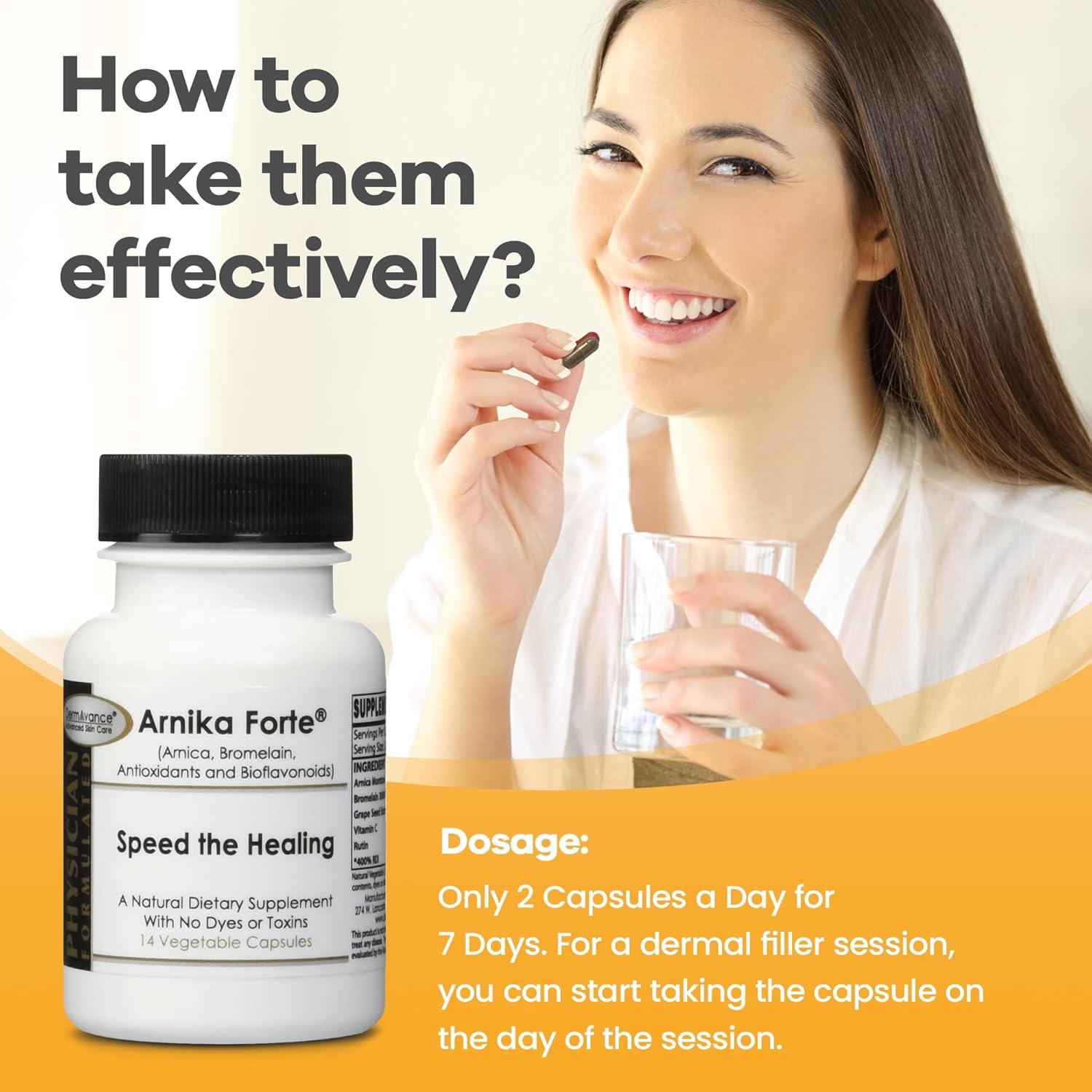 Cápsulas Arnika Forte 1000mg - Suplemento Post-Cirugía