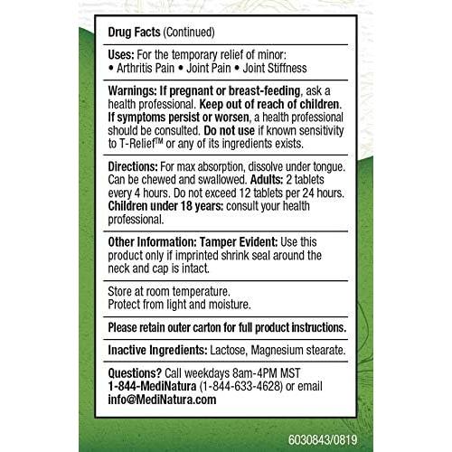 T-Relief Alivio Dolor Artritis Extra Fuerte 100 Tabletas