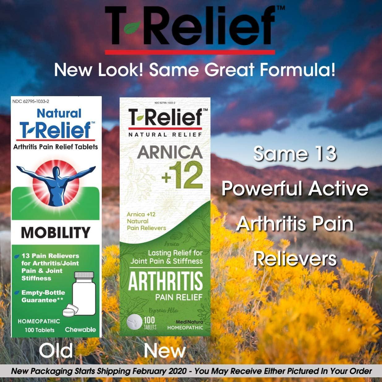 T-Relief Alivio Dolor Artritis Extra Fuerte 100 Tabletas