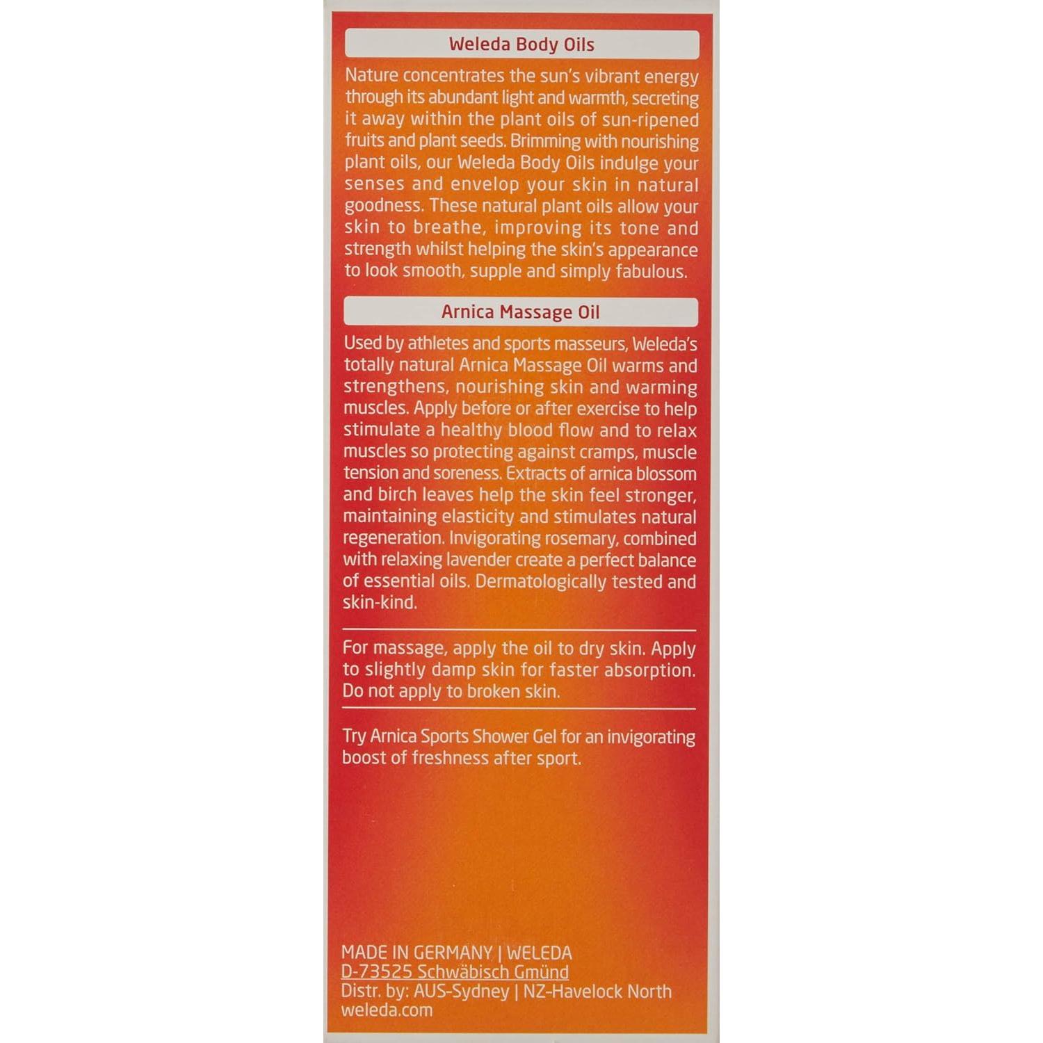 Aceite de Masaje Corporal Arnica Weleda 100 ml