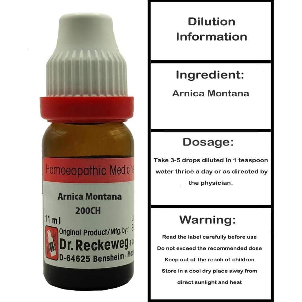 Arnica Montana 200 CH Dr. Reckeweg 11ml Homeopatía