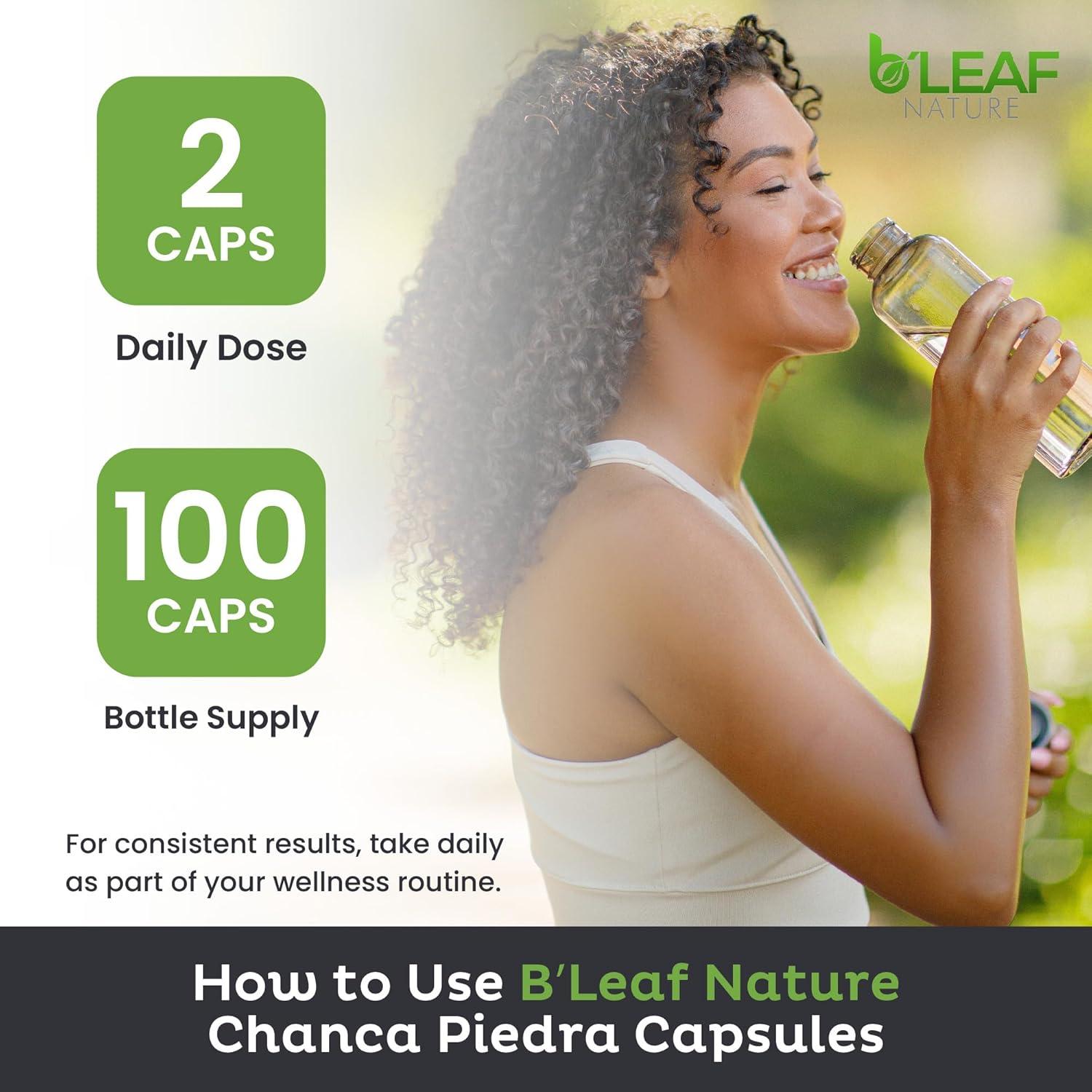 Suplemento Chanca Piedra B'Leaf Nature 1000mg 100 Cápsulas