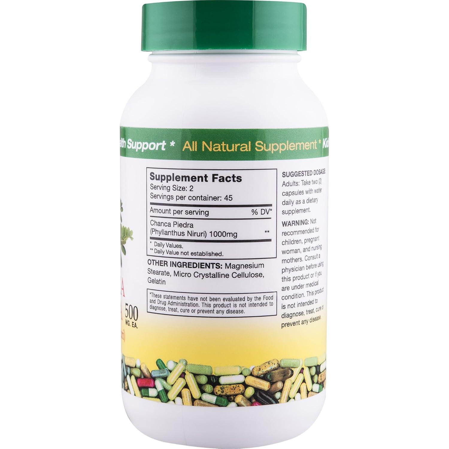 Chanca Piedra Sanar Naturals 90 Cápsulas - Desintoxicación Natural