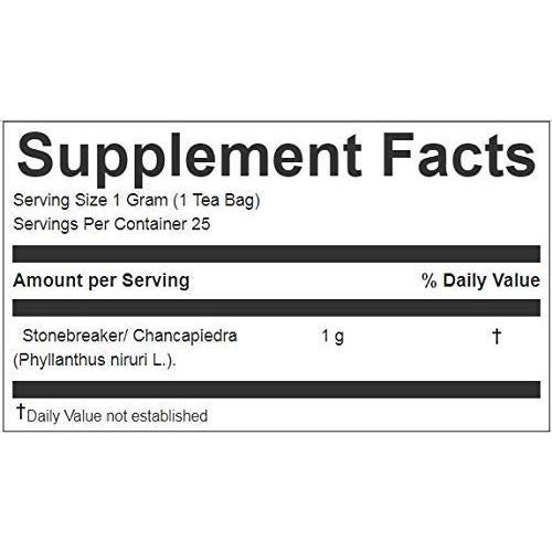 Té Herbal Chanca Piedra 100% Natural - 50 Bolsitas 131g