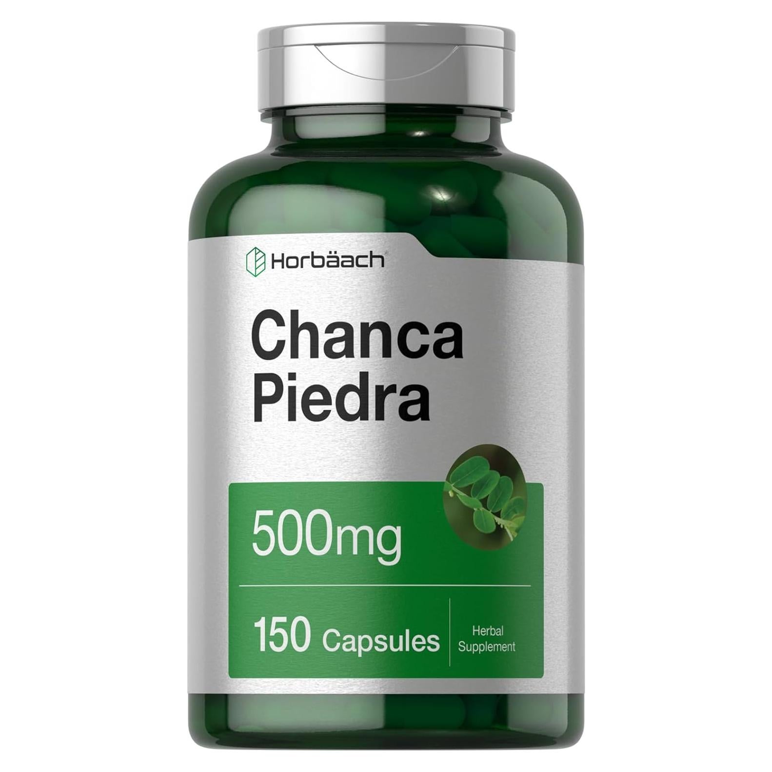 Cápsulas de Chanca Piedra Horbaach 500mg 150 Unidades Suplemento Herbal