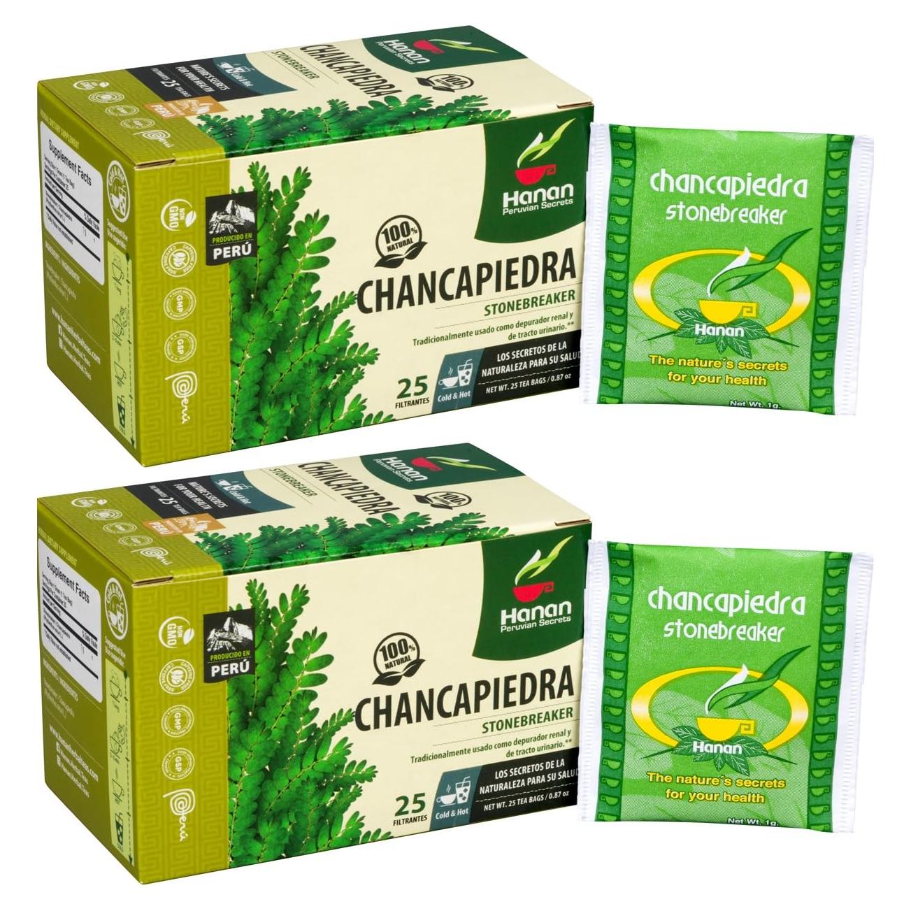 Té de Chanca Piedra Hanan - 50 Bolsitas 1000mg Natural