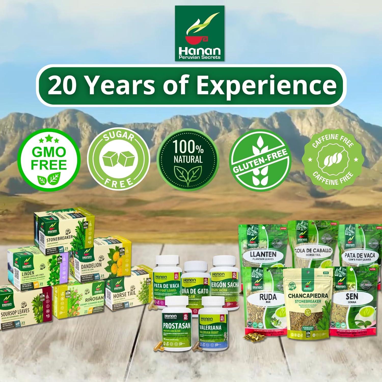 Té de Chanca Piedra Hanan - 50 Bolsitas 1000mg Natural