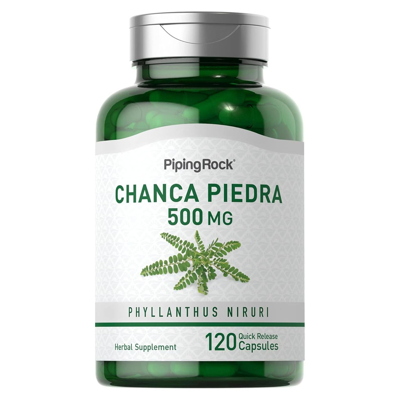 Cápsulas de Chanca Piedra Piping Rock 500mg - 120 Píldoras
