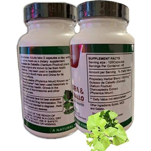 Suplemento Natural Chanca Piedra 120 Cápsulas Sol Natural