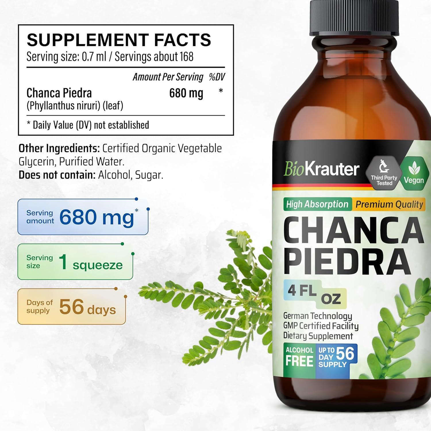 Tintura de Chanca Piedra Bio Krauter 118 ml - Salud Renal Vegana