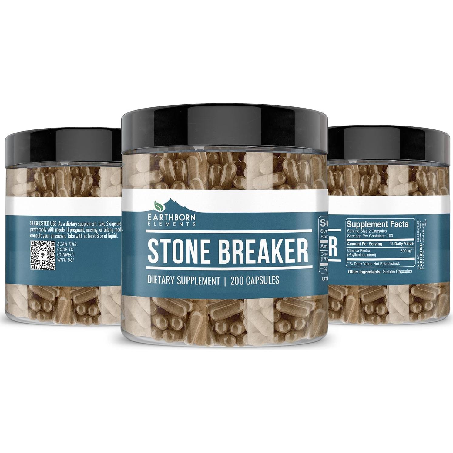 Chanca Piedra Elementos de la Tierra 200 Cápsulas Puras