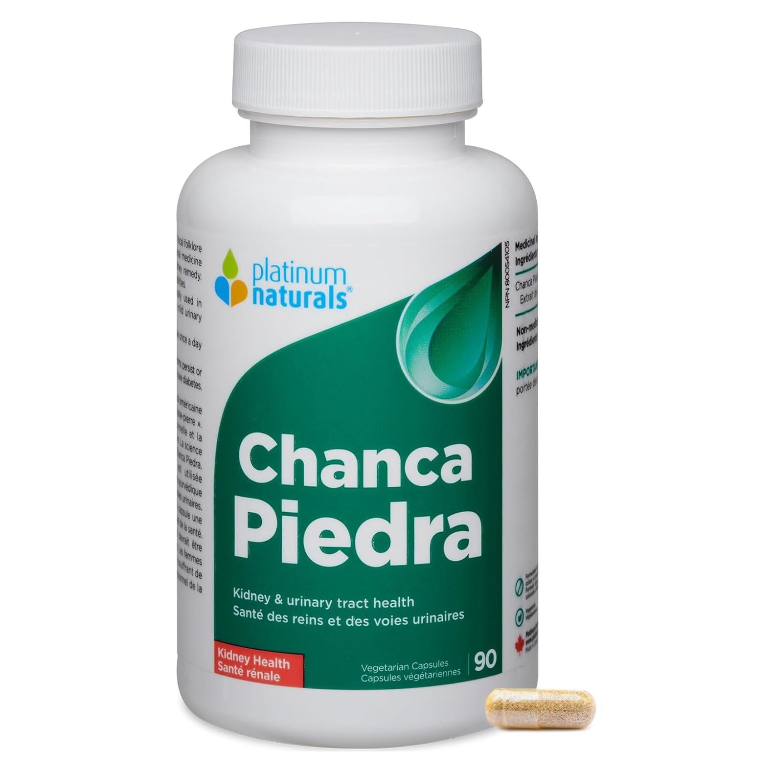 Chanca Piedra Platinum Naturals - 90 Cápsulas Vegetarianas