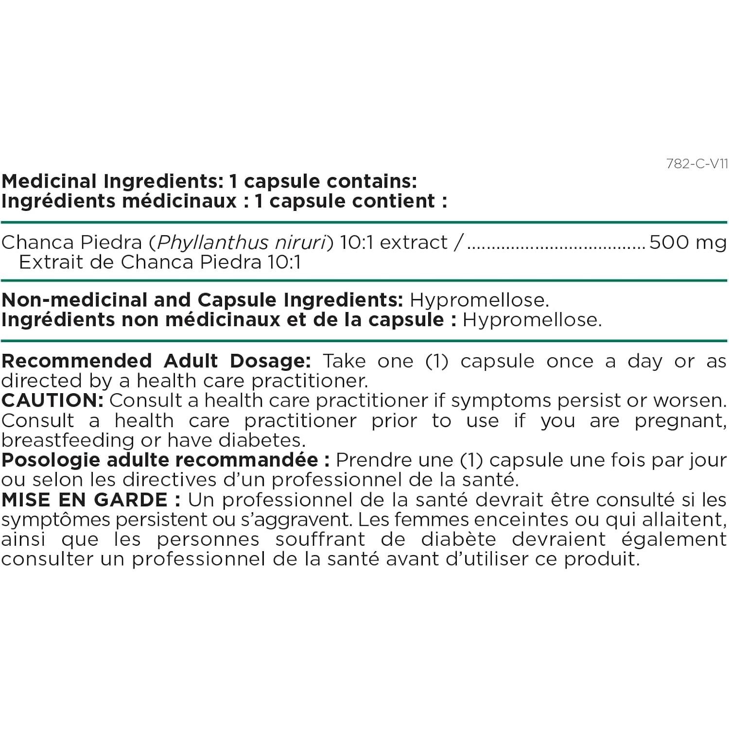 Chanca Piedra Platinum Naturals - 90 Cápsulas Vegetarianas