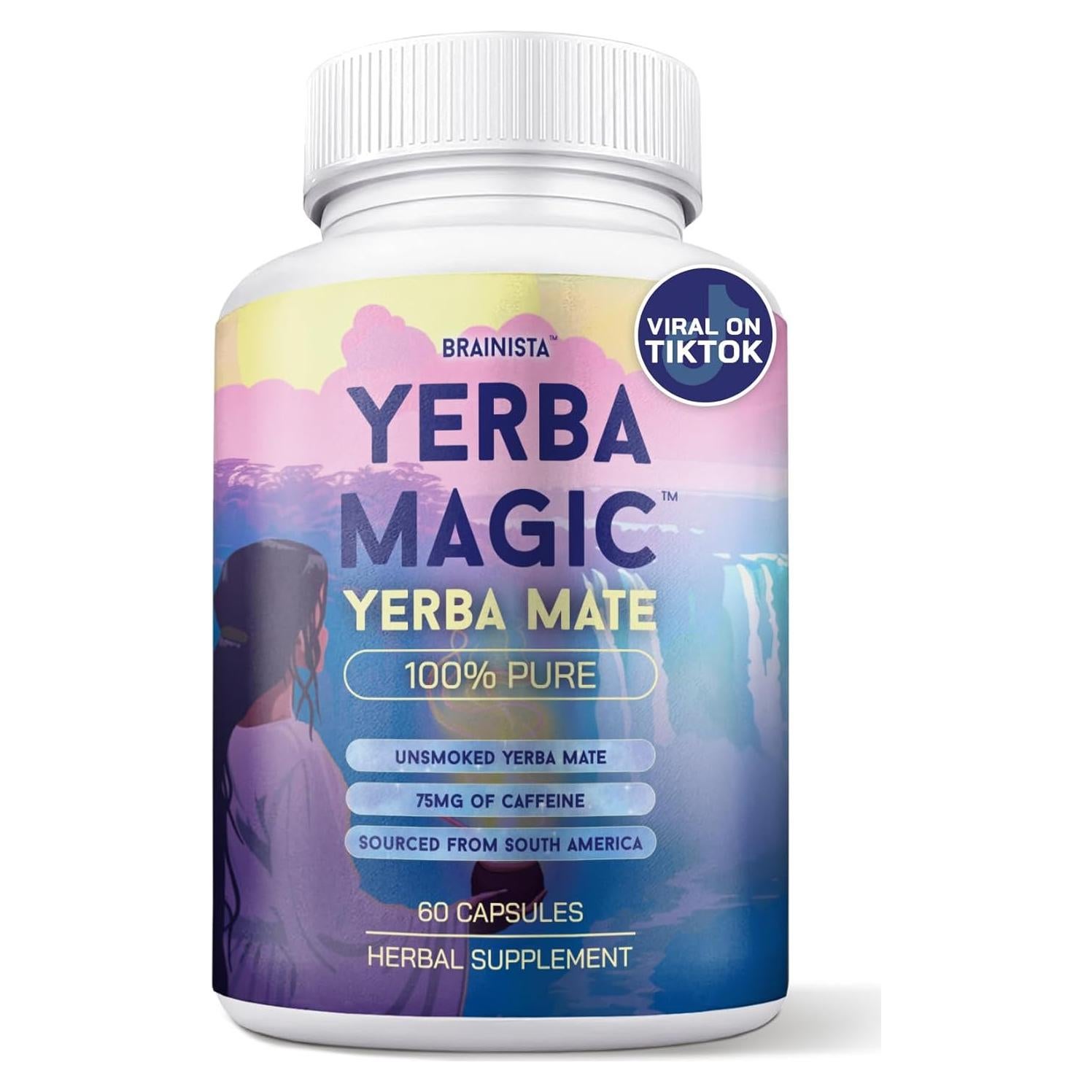Cápsulas de Yerba Mate 100% Yerba Magic - Energía Natural 60 Unidades