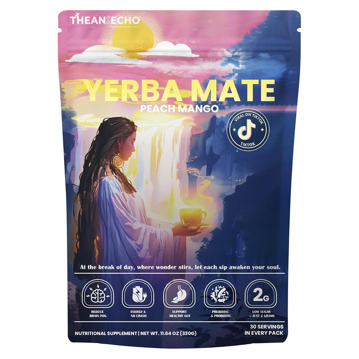 Té de Yerba Mate Durazno Mango THEANECHO - 30 Porciones