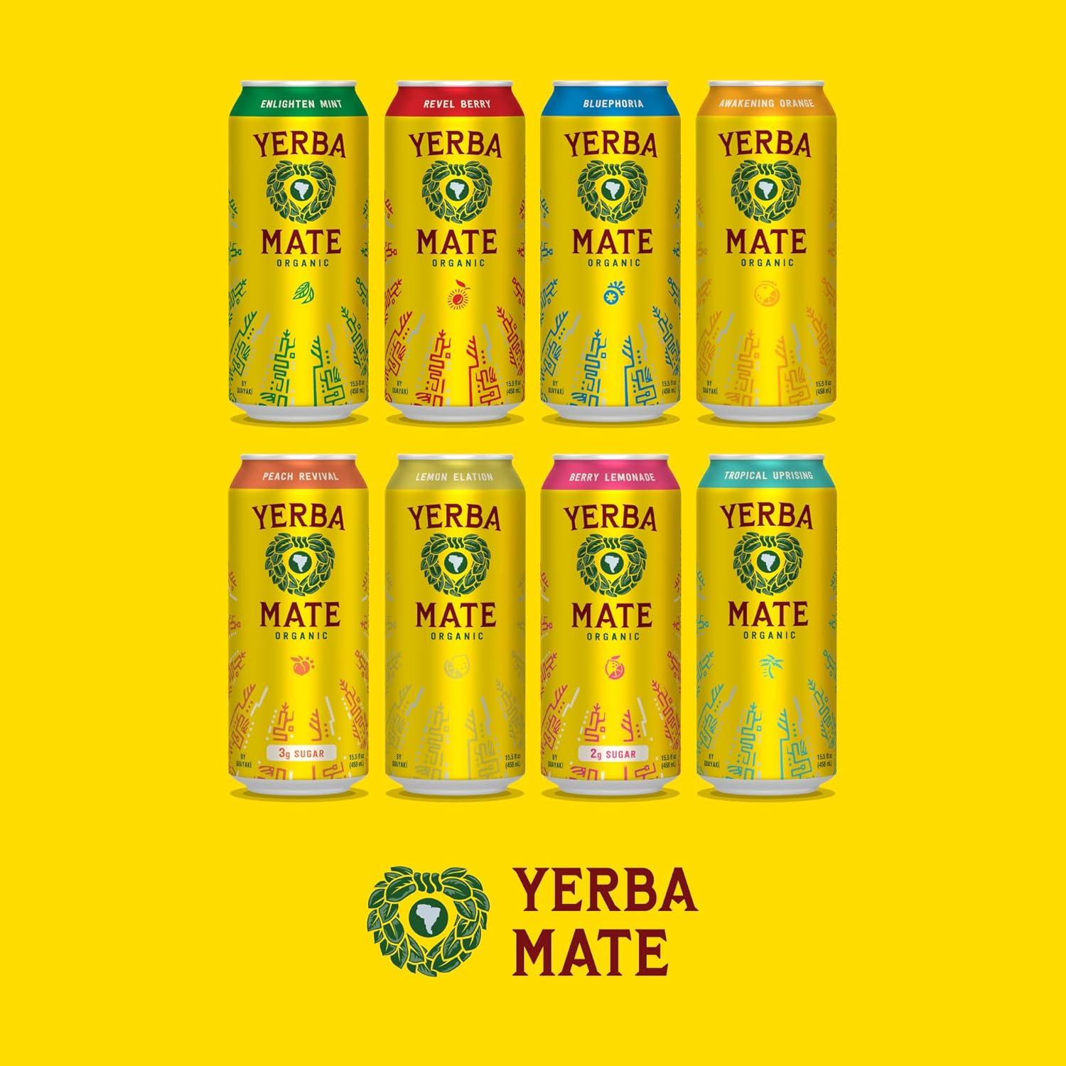 Yerba Mate Orgánica Guayakí Limonada Frutos Rojos 12x450ml