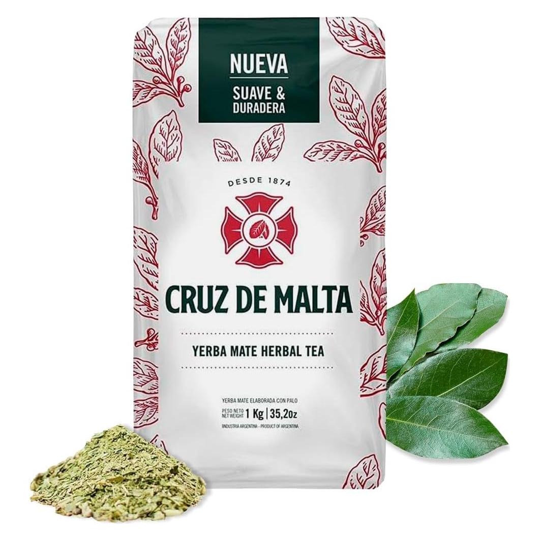 Yerba Mate Cruz de Malta 1 kg | Infusión Tradicional Argentina Sin Gluten