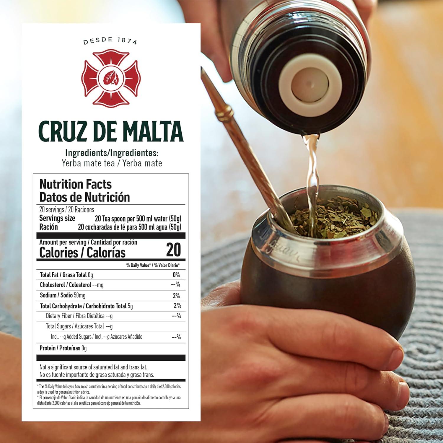Yerba Mate Cruz de Malta 1 kg | Infusión Tradicional Argentina Sin Gluten