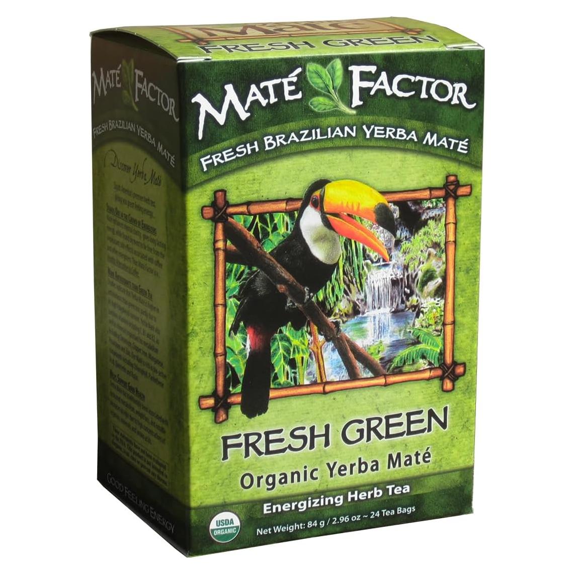 Yerba Mate El Factor Mate Orgánico Energizante 24 Bolsas 83.5g