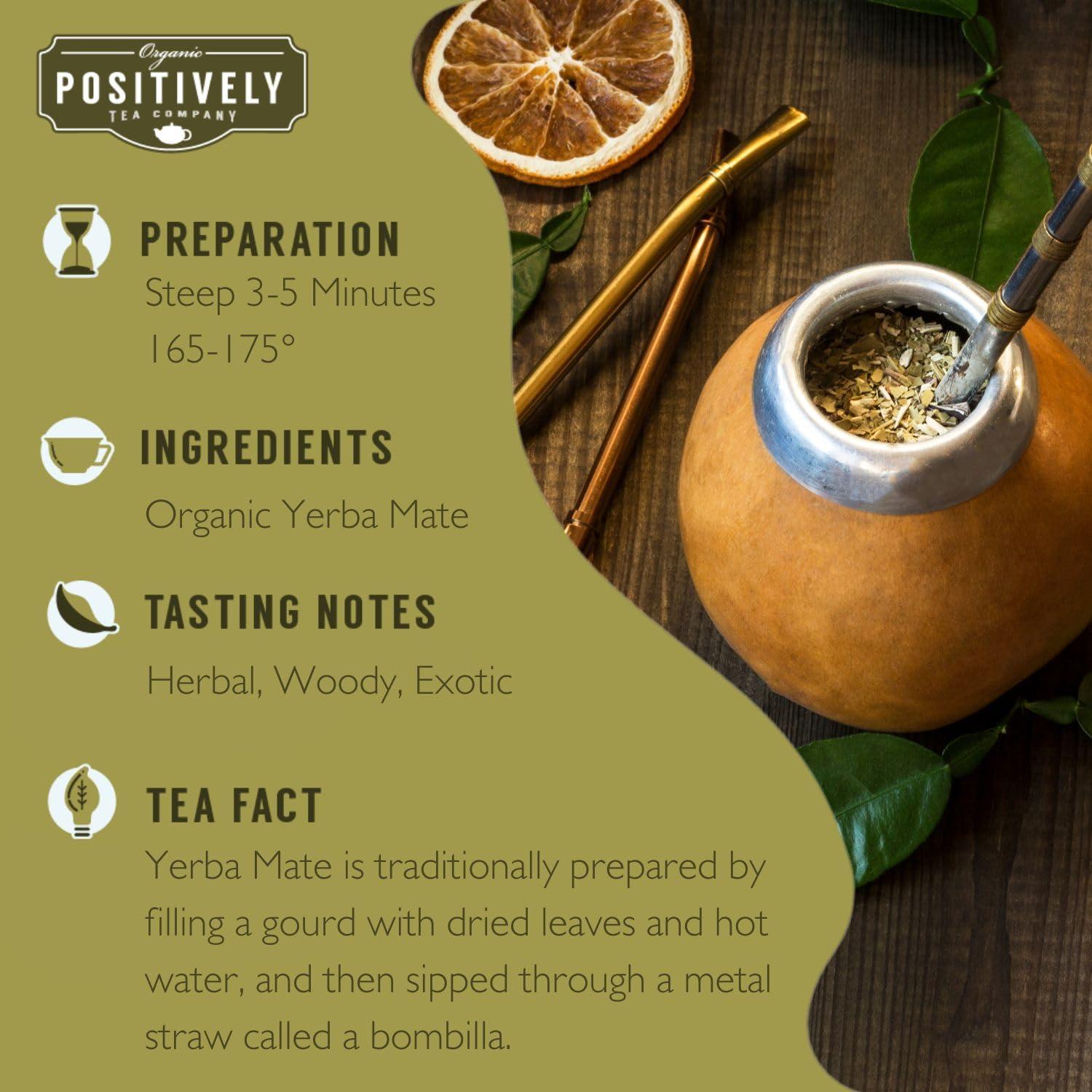 Té Orgánico Yerba Mate Positivamente - 20 Bolsitas