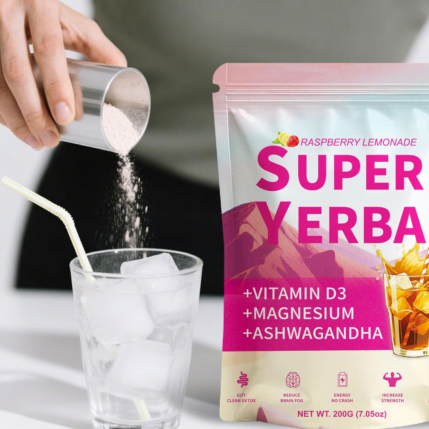 Super Yerba Mate Instantáneo 200g - Té Botánico Sabor Frambuesa